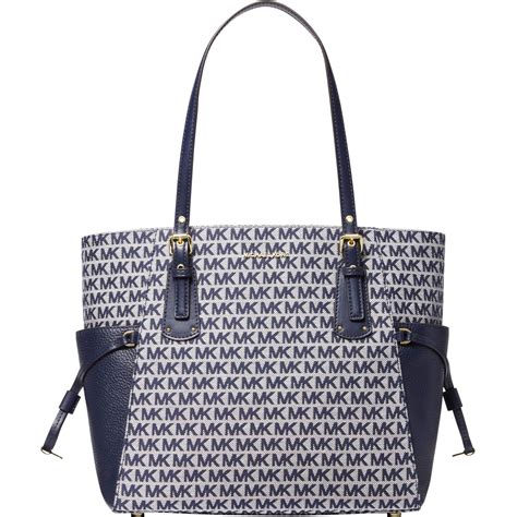 michael kors signature voyager east west tote|voyager east west tote.